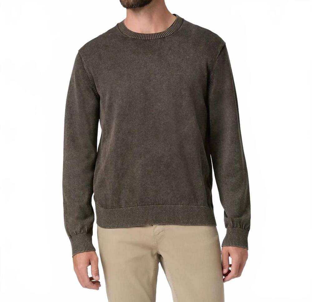 NEW PAIGE men's wildomar sweater in deep chocolate